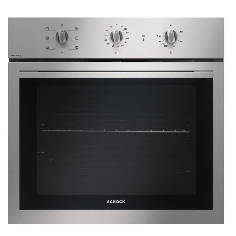 SCHOCK SFP62IXN FORNO DA INCASSO ELETTRICO VENTILATO 64LT CLASSE A INOX