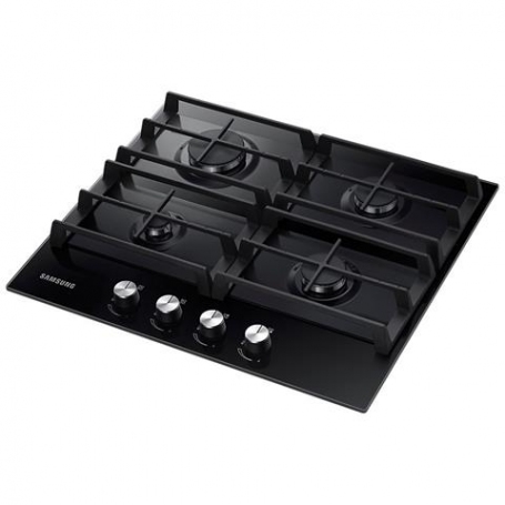 SAMSUNG NA64H3010AK PIANO COTTURA 60CM 4 FUOCHI A GAS GRIGLIE IN GHISA COLORE NERO