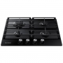 SAMSUNG NA64H3010AK PIANO COTTURA DA INCASSO 60CM 4 FUOCHI A GAS GRIGLIE IN GHISA COLORE NERO - PROMO