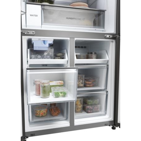 HAIER HCW58F18EHMP FRIGORIFERO 4 PORTE CUBE 83 507LT NO FROST CLASSE E PLATINO