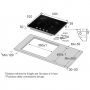 SAMSUNG NA64H3010AK PIANO COTTURA DA INCASSO 60CM 4 FUOCHI A GAS GRIGLIE IN GHISA COLORE NERO - PROMO