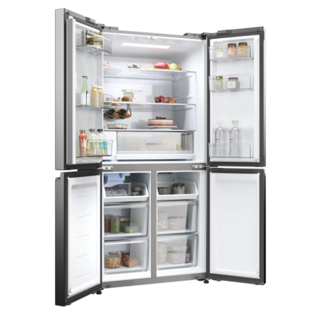 HAIER HCW58F18EHMP FRIGORIFERO 4 PORTE CUBE 83 507LT NO FROST CLASSE E PLATINO