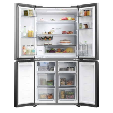 HAIER HCW58F18EHMP FRIGORIFERO 4 PORTE CUBE 83 507LT NO FROST CLASSE E PLATINO