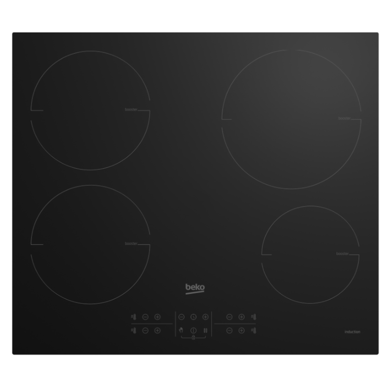 BEKO HII 64210 MT PIANO COTTURA DA INCASSO A INDUZIONE 60CM 4 ZONE COTTURA COLORE NERO - HII64210MT