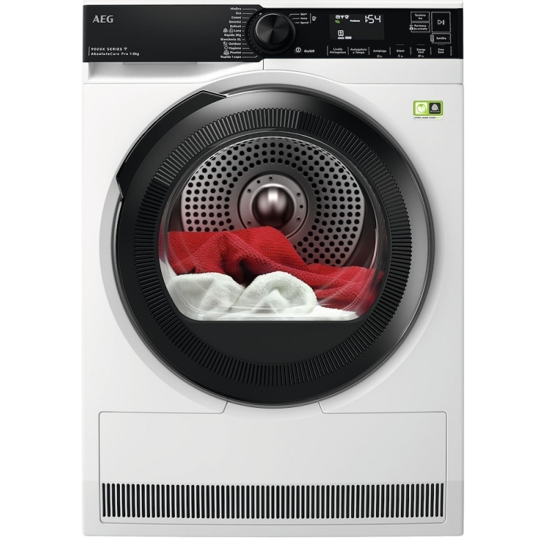 AEG TR9H83AAY ASCIUGATRICE A POMPA DI CALORE 8KG 3DSCAN WIFI CLASSE A+++