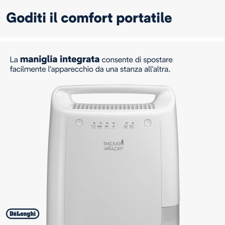 DE LONGHI DEX210SF DEUMIDIFICATORE 10LT SERBATOIO 2LT
