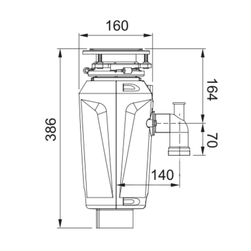 FRANKE DISSIPATORE SLIM 75 - 134.0715.096