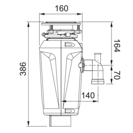 FRANKE DISSIPATORE SLIM 75 - 134.0715.096