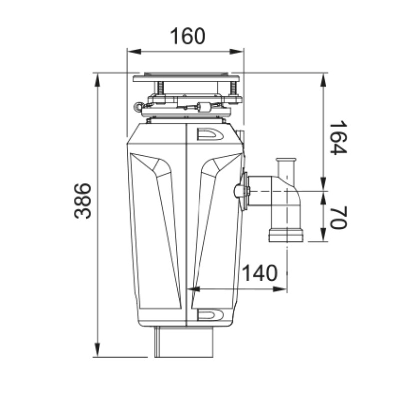 FRANKE DISSIPATORE SLIM 125 - 134.0715.094