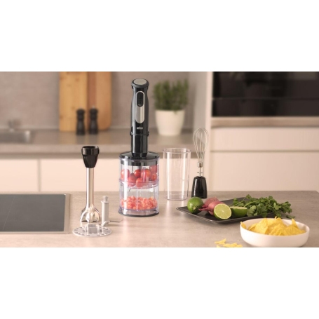 BRAUN MQ55.254M FRULLATORE A IMMERSIONE 1000W CON 3 ACCESSORI - MQ55254MBK