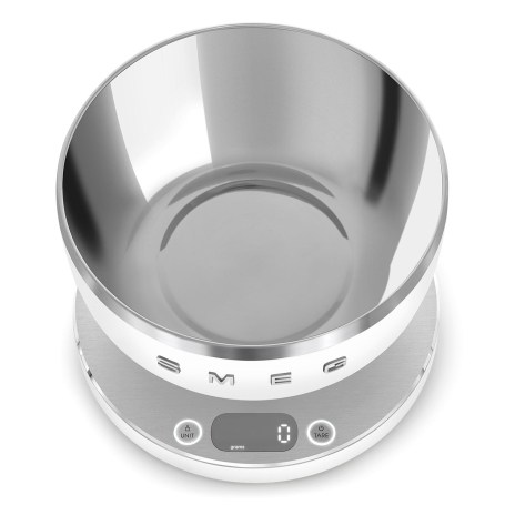 SMEG KSC01WHMWW BILANCIA DA CUCINA DIGITALE E RICARICABILE TRAMITE USB - BIANCA