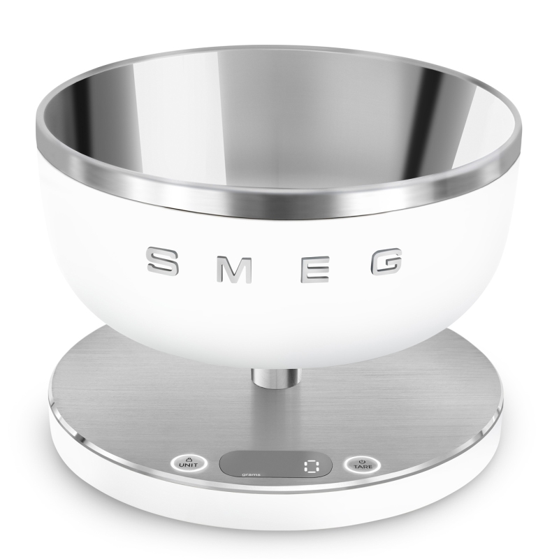 SMEG KSC01WHMWW BILANCIA DA CUCINA DIGITALE E RICARICABILE TRAMITE USB - BIANCA