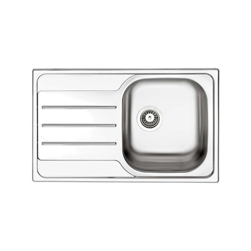 APELL OH791ILPC LAVELLO 1 VASCA CON GOCCIOLATOIO A SINISTRA INOX PRELUCIDO