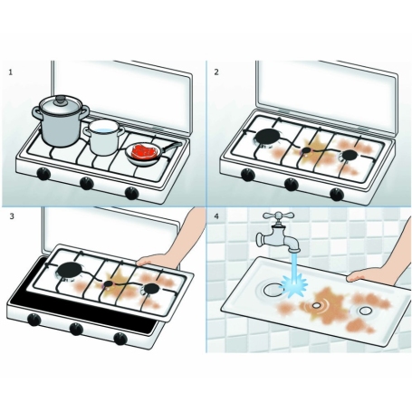 PARKER 300ACCGPMU FORNELLO 3 FUOCHI - INOX