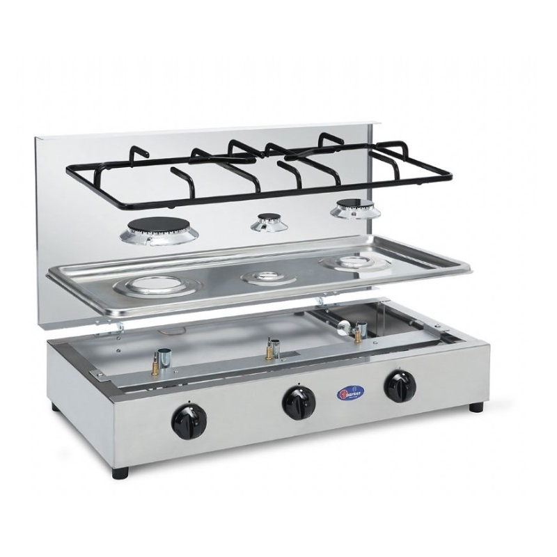 PARKER 300ACCGPMU FORNELLO 3 FUOCHI - INOX
