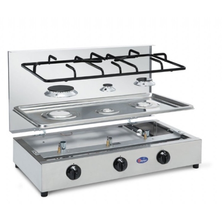 PARKER 300ACCGPMU FORNELLO 3 FUOCHI - INOX