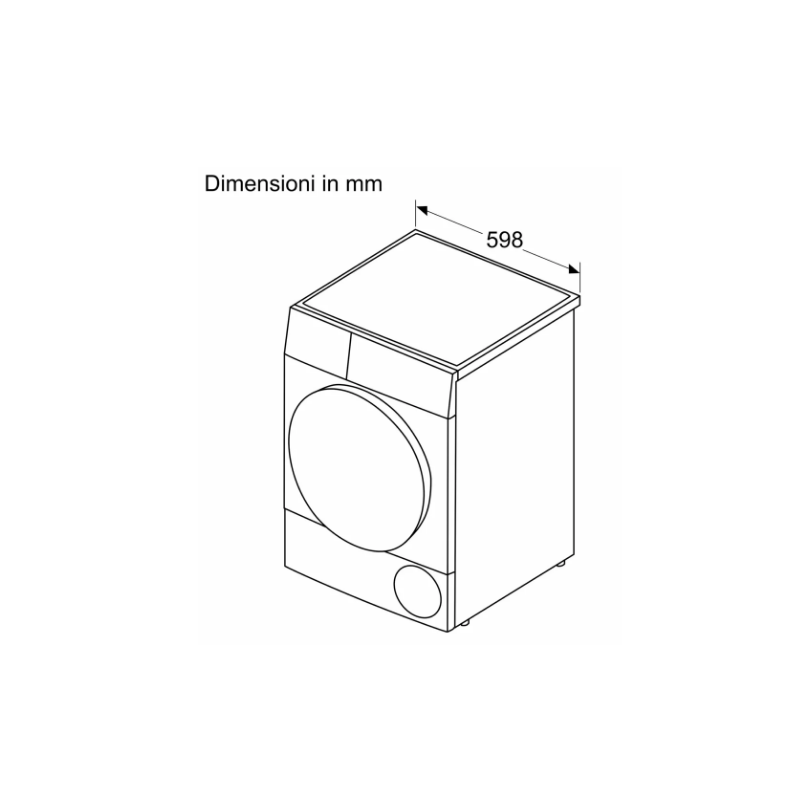 BOSCH WTH83208II ASCIUGATRICE A POMPA DI CALORE...