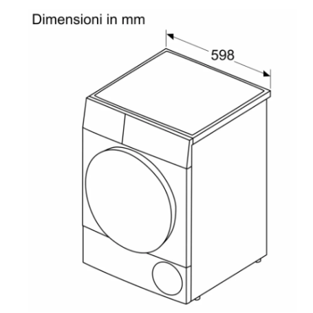 BOSCH WTH83208II ASCIUGATRICE A POMPA DI CALORE 8KG CLASSE A++