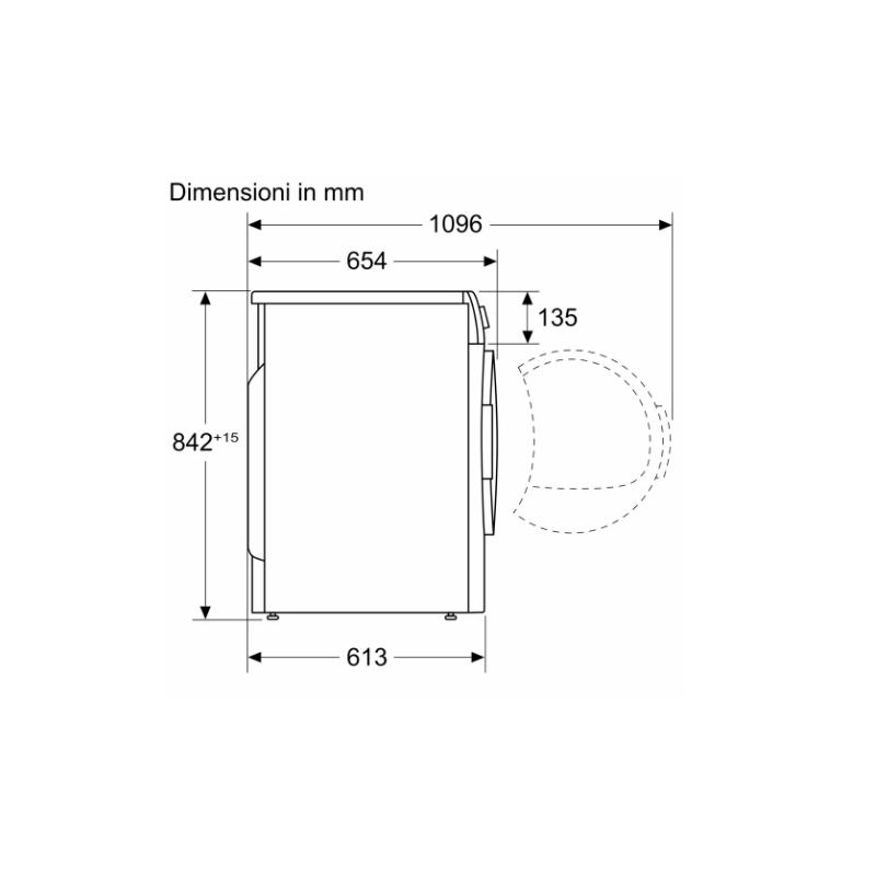 BOSCH WTH83208II ASCIUGATRICE A POMPA DI CALORE...