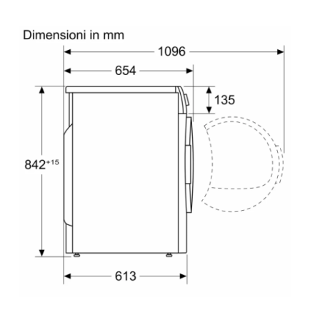 BOSCH WTH83208II ASCIUGATRICE A POMPA DI CALORE 8KG CLASSE A++