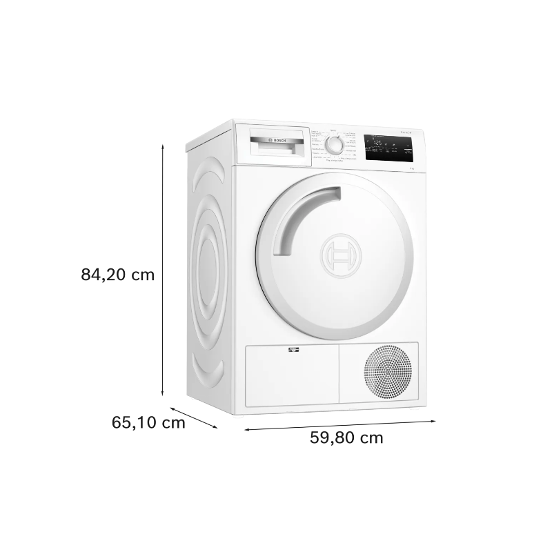 BOSCH WTH83208II ASCIUGATRICE A POMPA DI CALORE...