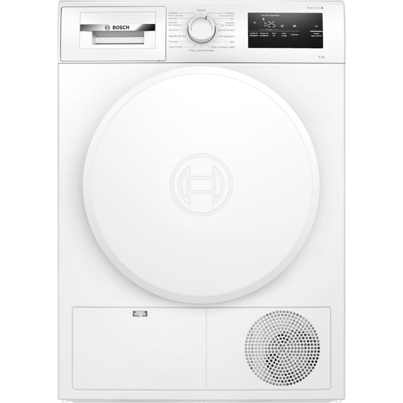 BOSCH WTH83208II ASCIUGATRICE A POMPA DI CALORE 8KG CLASSE A++