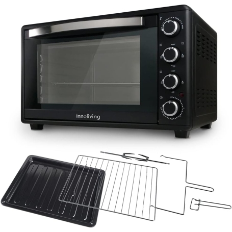 INNOLIVING INN-792 FORNETTO ELETTRICO VENTILATO 45LT CON GIRARROSTO - NERO