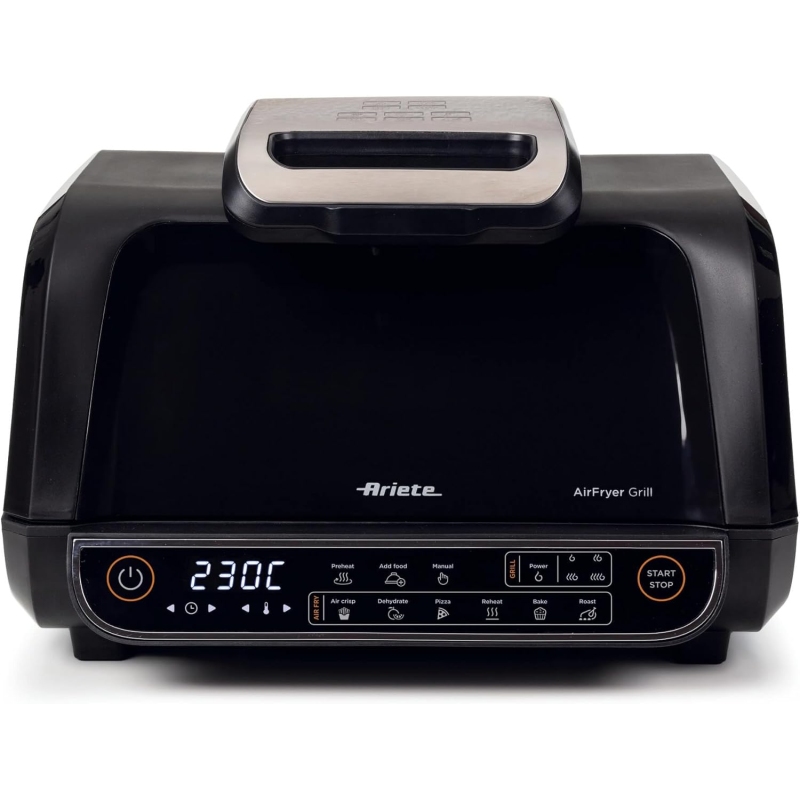 ARIETE 4635 FRIGGITRICE AD ARIA E BISTECCHIERA 8LT - NERA