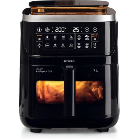 ARIETE 4636 FRIGGITRICE AD ARIA 7LT CON FUNZIONE VAPORE - NERA