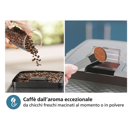 PHILIPS EP2334/10 SERIES 2300 MACCHINA DA CAFFÈ AUTOMATICA CON CHICCHI O CAFFE' MACINATO