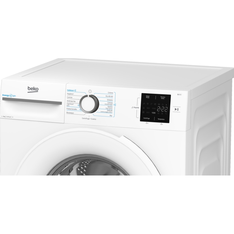 BEKO BMWU3921W LAVATRICE 9KG 1200 GIRI VAPORE...