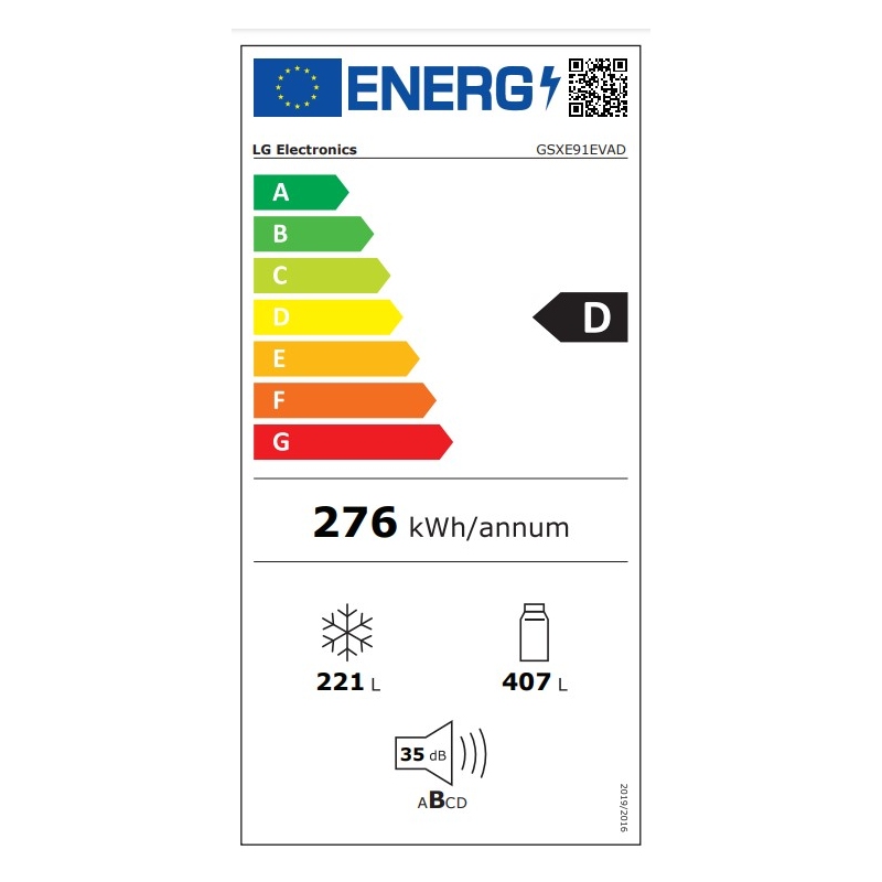 LG GSXE91EVAD FRIGORIFERO SIDE BY SIDE...