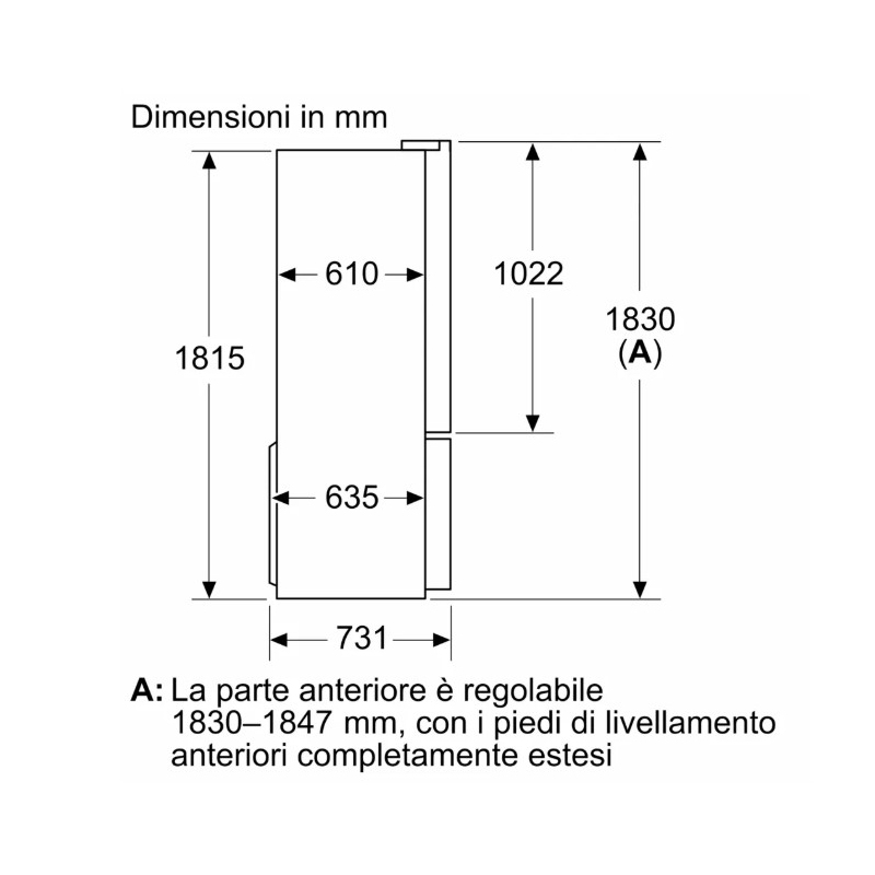 BOSCH KFD96APEA FRIGORIFERO 4 PORTE 574LT TOTAL...