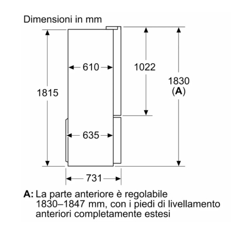 BOSCH KFD96APEA FRIGORIFERO 4 PORTE 574LT TOTAL NO FROST DISPENSER WIFI ACCIAIO INOX