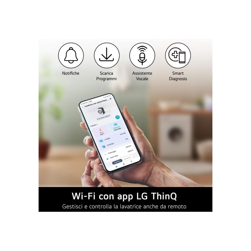 LG F4NX1008NWK LAVATRICE 8KG 1400 GIRI WIFI...