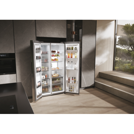 HAIER HSW79F18ANMM FRIGORIFERO SIDE BY SIDE 611LT NO FROST CLASSE A INOX