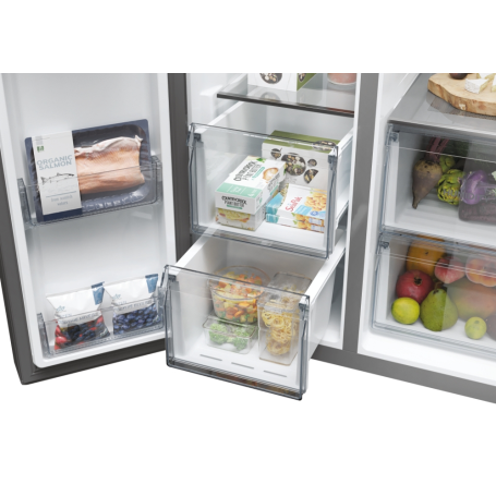 HAIER HSW79F18ANMM FRIGORIFERO SIDE BY SIDE 611LT NO FROST CLASSE A INOX