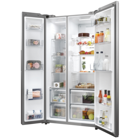 HAIER HSW79F18ANMM FRIGORIFERO SIDE BY SIDE 611LT NO FROST CLASSE A INOX