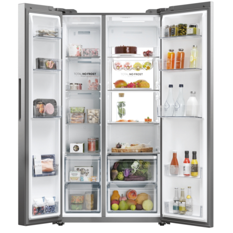 HAIER HSW79F18ANMM FRIGORIFERO SIDE BY SIDE 611LT NO FROST CLASSE A INOX