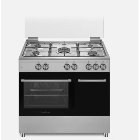 SCHAUB LORENZ SS590GVEX CUCINA 90X60 5 FUOCHI FORNO A GAS COLORE INOX
