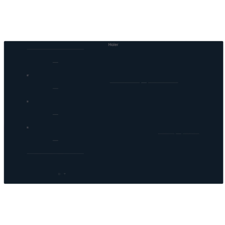 HAIER HAMTB86IRCS PIANO COTTURA DA INCASSO A INDUZIONE 80CM WIFI - NERO