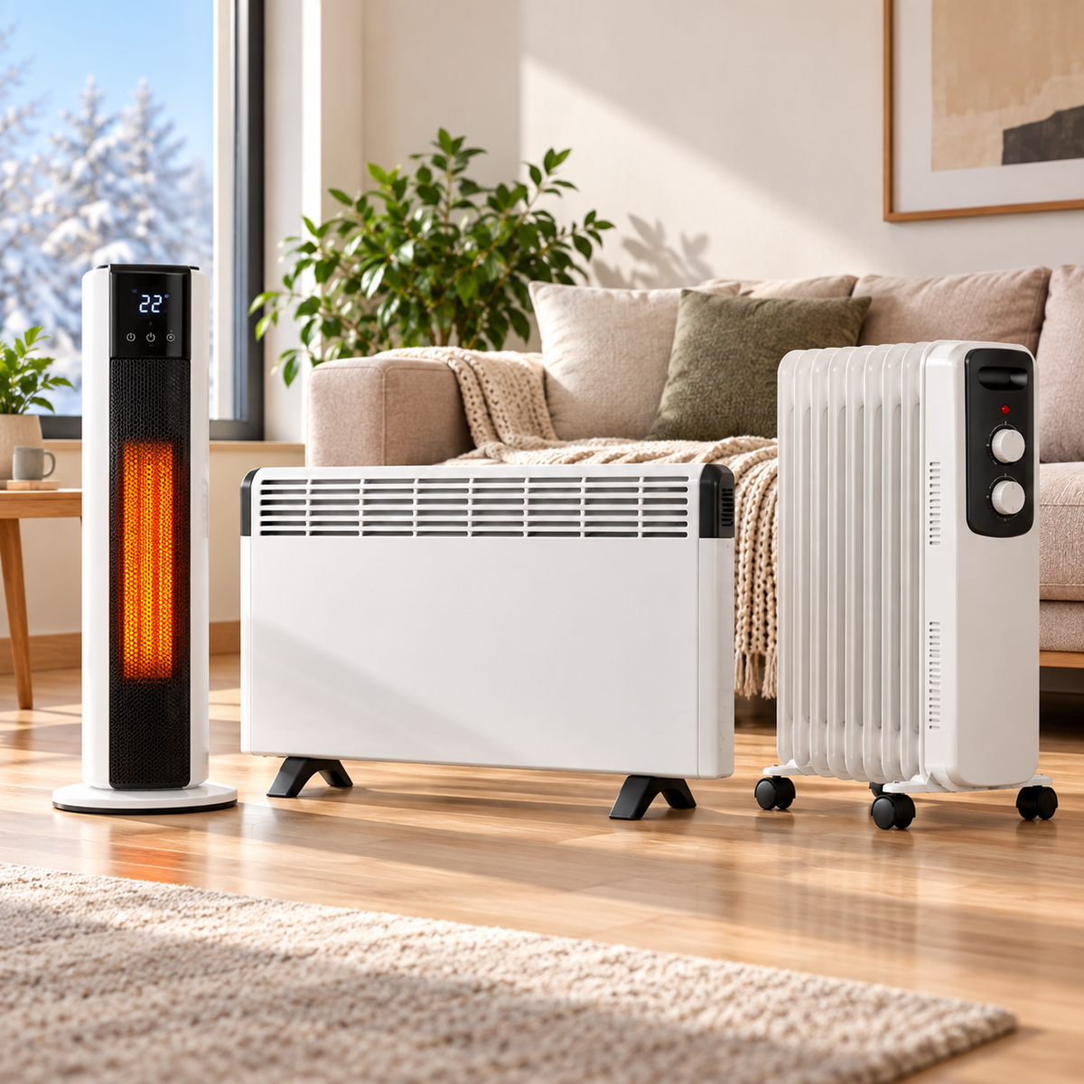 Stufa e radiatore elettrico