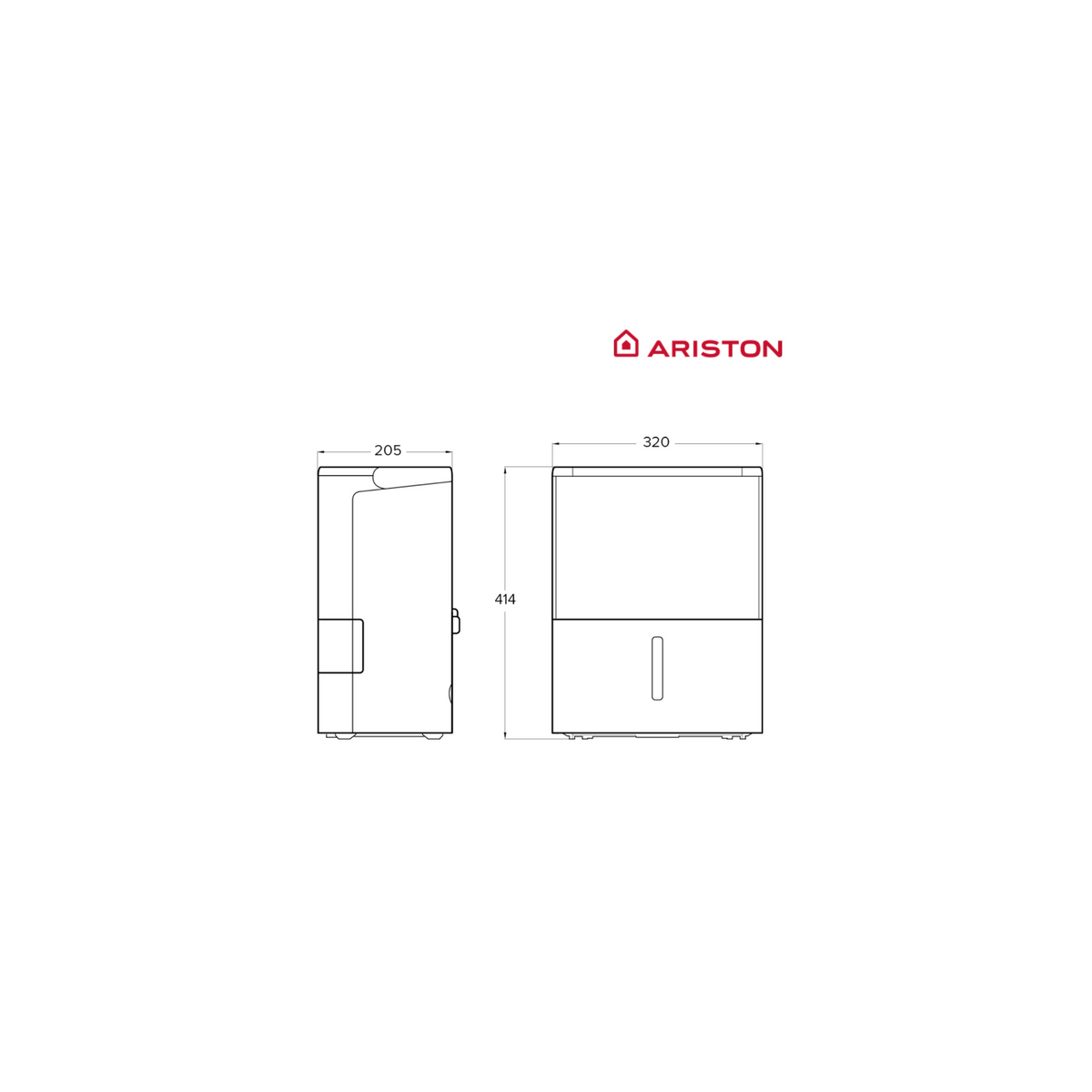 ARISTON DEOS 12 DEUMIDIFICATORE 12 LT/24H SERBATOIO 1.85LT - DEOS12