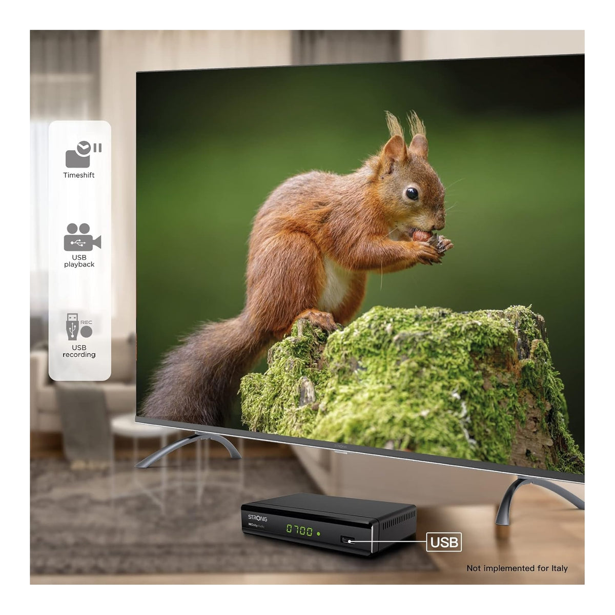 STRONG SRT8119 DECODER DIGITALE TERRESTRE HDMI CON USB
