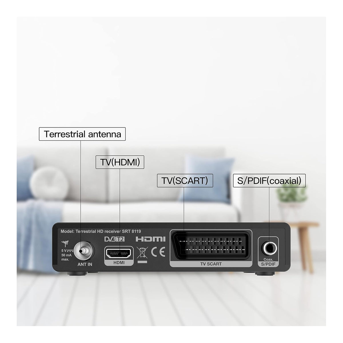 STRONG SRT8119 DECODER DIGITALE TERRESTRE HDMI CON USB