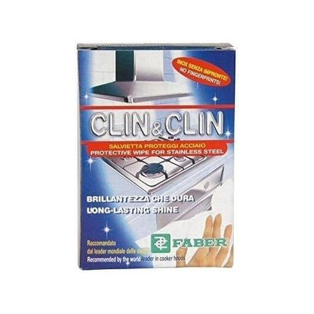 FABER CLIN&CLIN 112.0157.293 SALVIETTINE PER LA PULIZIA E PROTEZIONE DELL'ACCIAIO