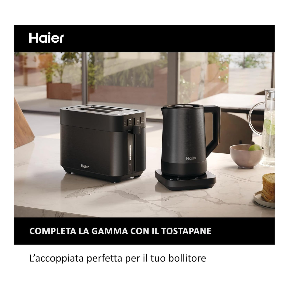 HAIER HKE5A 011 BOLLITORE I-MASTER SERIE 5 CAPIENZA 1,7LT - NERO