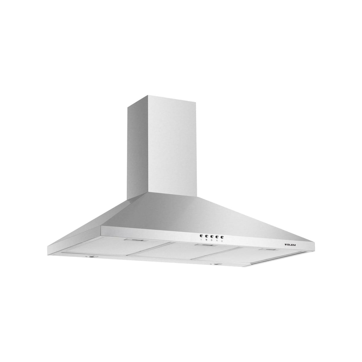 GLEM GAS GHP945IX CAPPA A PARETE 90CM ASPIRAZIONE 498 M³/h COLORE INOX - PROMO