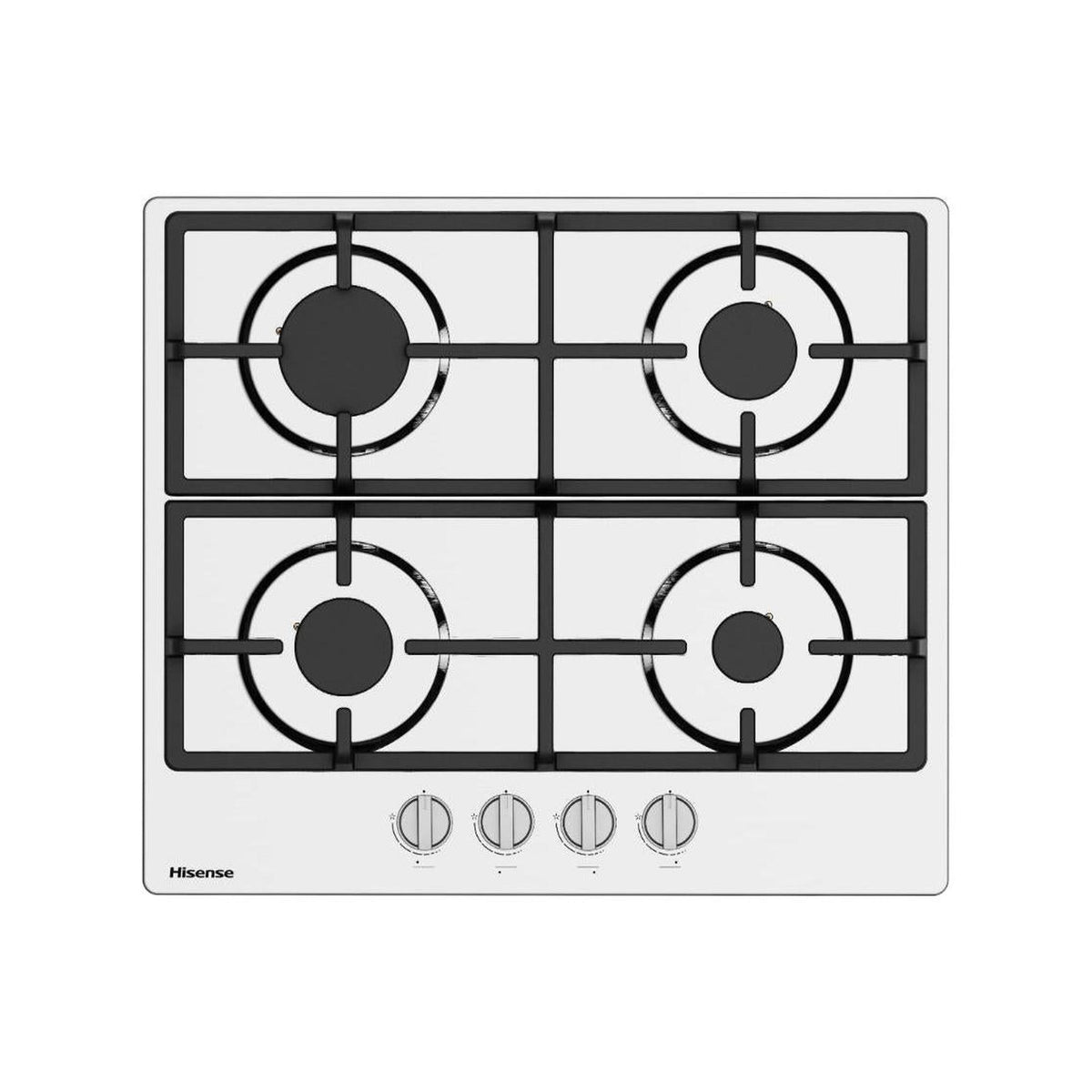 HISENSE GM643XHFCI PIANO COTTURA 60CM 4 FUOCHI A GAS GRIGLIE IN GHISA INOX