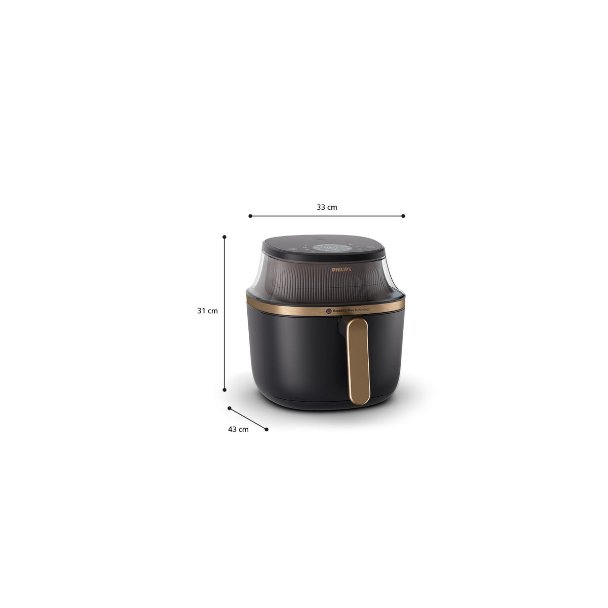 PHILIPS AIRFRYER SERIE 3000 FRIGGITRICE AD ARIA 6.2LT - NA332/00